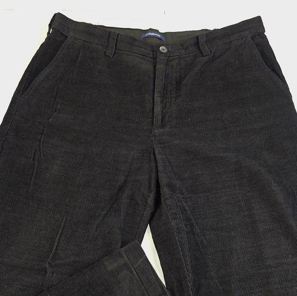 Croft & Barrow Men's Black Corduroy Pants Size 36x32 I-3317 - Picture 2 of 10